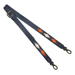 3cm Skinny Leather Strap w/ Orange & Cream Leather Strap by Pampeano Accessories Pampeano   