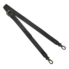 3cm Skinny Plain Black Leather Strap by Pampeano Accessories Pampeano   