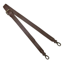 3cm Skinny Plain Brown Leather Strap by Pampeano Accessories Pampeano   