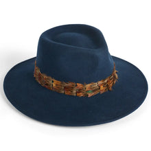 Alston Wool Felt Ladies Fedora - Navy by Failsworth Accessories Failsworth   