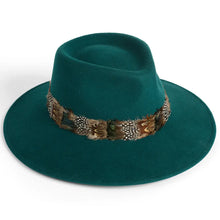 Alston Wool Felt Ladies Fedora - Teal by Failsworth Accessories Failsworth   