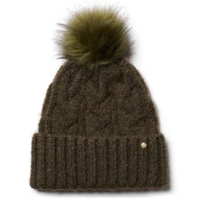 Amelia Cable Knit Beanie Hat - Moss by Failsworth Accessories Failsworth   