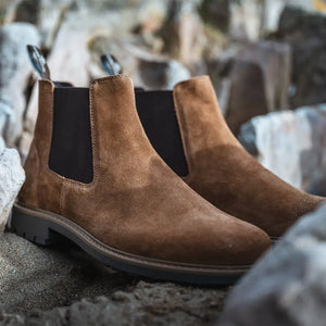 Banff Country Dealer Boots - Coffee Suede by Hoggs of Fife Footwear Hoggs of Fife   