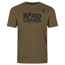 Bird Lover T-Shirt - Dark Olive Melange by Seeland Shirts Seeland   