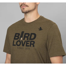 Bird Lover T-Shirt - Dark Olive Melange by Seeland Shirts Seeland   