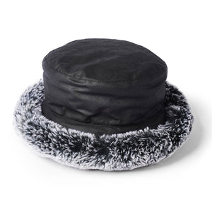 British Wax & Fur Ladies Hat - Black by Failsworth Accessories Failsworth   