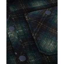 Broxburn Fleece Shacket - Navy/Green/Gold by Hoggs of Fife Jackets & Coats Hoggs of Fife   