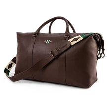 Caballero Large Travel Bag - Brown Leather w/ Multi Stitching by Pampeano Accessories Pampeano   