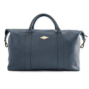 Caballero Large Travel Bag - Navy Leather w/ Cream Stitching by Pampeano Accessories Pampeano   