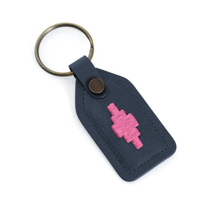 Chapa Tag Keyring - Navy/Pink by Pampeano Accessories Pampeano   