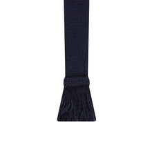 Plain Coloured Garter Ties by House of Cheviot Accessories House of Cheviot Navy  