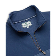 Dumfries 1888 Gents 1/4 Zip Sweatshirt - Sea Blue/Vintage Blue by Hoggs of Fife Knitwear Hoggs of Fife   