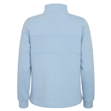 Dumfries 1888 Ladies 1/4 Zip Sweatshirt - Plain Blue by Hoggs of Fife Knitwear Hoggs of Fife   