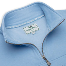 Dumfries 1888 Ladies 1/4 Zip Sweatshirt - Plain Blue by Hoggs of Fife Knitwear Hoggs of Fife   