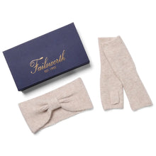 Emily Headband & Hand Warmer Gift Set - Oatmeal by Failsworth Accessories Failsworth   