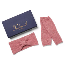 Emily Headband & Hand Warmer Gift Set - Rose by Failsworth Accessories Failsworth   