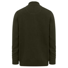 Falkirk Quarter Zip Pullover - Fern Green by Hoggs of Fife Knitwear Hoggs of Fife   