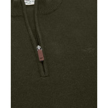 Falkirk Quarter Zip Pullover - Fern Green by Hoggs of Fife Knitwear Hoggs of Fife   