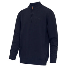 Falkirk Quarter Zip Pullover - Heather Blue by Hoggs of Fife Knitwear Hoggs of Fife   