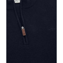 Falkirk Quarter Zip Pullover - Heather Blue by Hoggs of Fife Knitwear Hoggs of Fife   