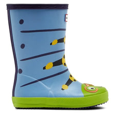 First Classic Caterpillar Character Wellington Boot - Blue Thistle by Hunter Footwear Hunter   