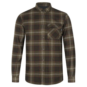 Glen Flannel Shirt - Pine Green Check by Seeland Shirts Seeland   