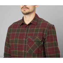 Glen Flannel Shirt - Red Forest Check by Seeland Shirts Seeland   