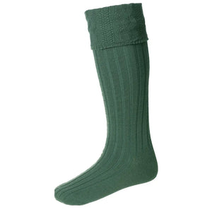 Glenmore Wool Kilt Hose - Ancient Green by House of Cheviot Accessories House of Cheviot   