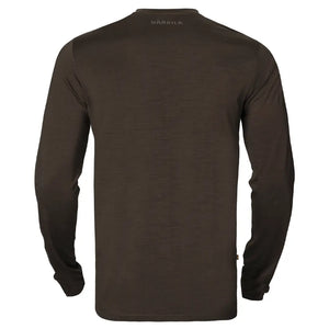 Harkila Base All Season L/S T-Shirt - Shadow Brown by Harkila Shirts Harkila   