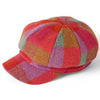 Harris Tweed Ladies Baker Boy Cap - Multi Check by Failsworth