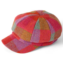 Harris Tweed Ladies Baker Boy Cap - Multi Check by Failsworth Accessories Failsworth   