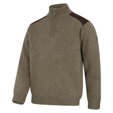 Hebrides II Zip Neck Windproof Pullover - Meadow Green by Hoggs of Fife Knitwear Hoggs of Fife   