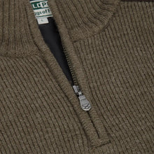 Hebrides II Zip Neck Windproof Pullover - Meadow Green by Hoggs of Fife Knitwear Hoggs of Fife   