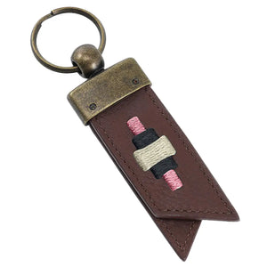 Juntos Origami Keyring - Brown/Dusty Pink/Navy/Cream by Pampeano Accessories Pampeano   