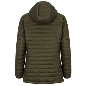 Kingston Ladies Hooded Jacket - Olive/Merlot by Hoggs of Fife Jackets & Coats Hoggs of Fife   