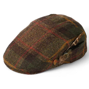 Ladies British Wool Flat Cap - Green by Failsworth Accessories Failsworth   