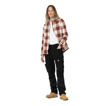 Ladies Flannel Shirt Jacket - Fired Brick by Dickies Jackets & Coats Dickies   