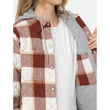 Ladies Flannel Shirt Jacket - Fired Brick by Dickies Jackets & Coats Dickies   