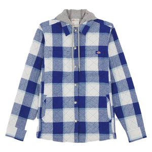 Ladies Flannel Shirt Jacket - Surf Blue by Dickies Jackets & Coats Dickies   