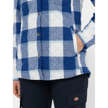 Ladies Flannel Shirt Jacket - Surf Blue by Dickies Jackets & Coats Dickies   