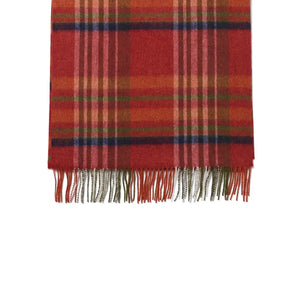 Lambswool Ladies Check Scarf - Ginger Check by Failsworth Accessories Failsworth   