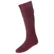 Lewis Wool Kilt Hose - Burgundy by House of Cheviot Accessories House of Cheviot   