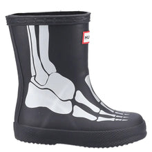 Little Kids Original First Classic Metallic Skeleton Boot - Black by Hunter Footwear Hunter   