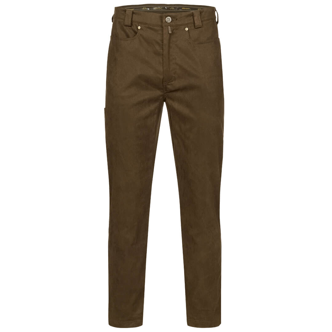 Blaser Maddox Suede Trousers - Dark Brown | Great British Outfitters