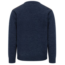 Melrose II Crew Neck Pullover - Storm Blue by Hoggs of Fife Knitwear Hoggs of Fife   