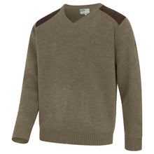 Melrose II Hunting V-Neck Pullover - Meadow Green by Hoggs of Fife Knitwear Hoggs of Fife   