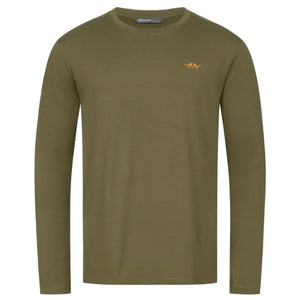 Merino Base 160 L/S Shirt - Dark Olive by Blaser Shirts Blaser   