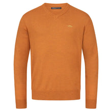 Merino V-Neck Sweater - Rust by Blaser Knitwear Blaser   