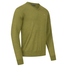 Merino V-Neck Sweater - Vivid Green by Blaser Knitwear Blaser   