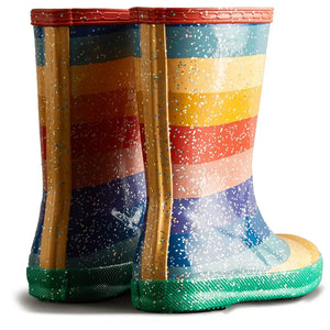 Original First Classic Rainbow Giant Glitter Boot - Bright Multicoloured by Hunter Footwear Hunter   